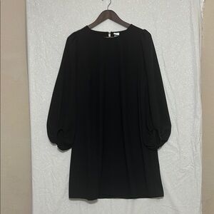 H&M Black Long Sleeve Cocktail Dress
